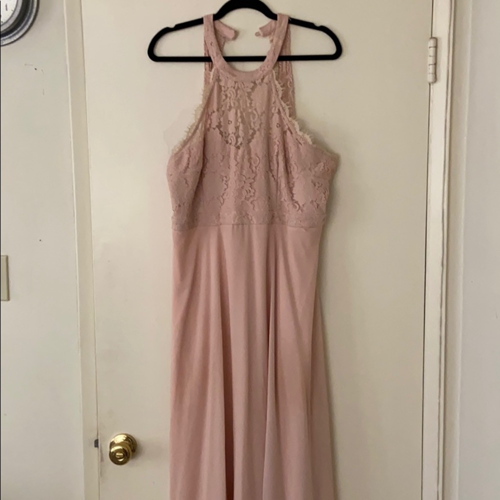 Lulus Blush Bridesmaid Dress